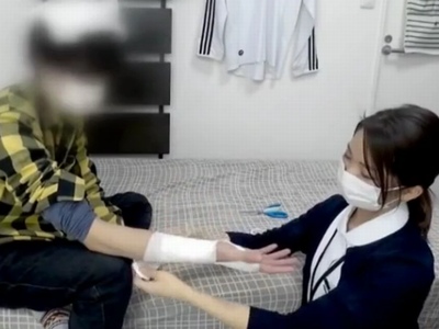 リアルな看護師学生がエロ配信しているナンパ師に捕まって…